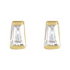 14 Karat Yellow Gold .02 Carat Natural Diamond Channel Set Earrings