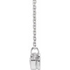 Sterling Silver 0.25 Carat Natural Diamond Heart 16 inch Necklace