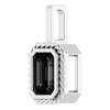 14 Karat White Gold Black Onyx Mens Pendant