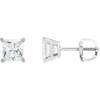 Platinum 0.20 Carat Natural Diamond Threaded Post Earrings
