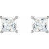 Platinum 0.20 Carat Natural Diamond Threaded Post Earrings
