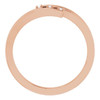 Rose Gold 14 Karat .02 Carat Natural Diamond Ring