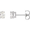 14 Karat White Gold 0.50 Carat Natural Diamond Earrings