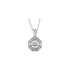 Sterling Silver .04 Carat Weight Diamond 18" Necklace