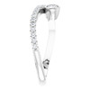 Genuine Diamond set in 14 Karat White Gold 0.33 Carat Diamond Ring  .