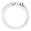 Platinum 0.33 Carat Diamond Freeform Ring