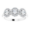 14K White 0.75 Carat Natural Diamond Anniversary Band