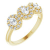 14 Karat Yellow Gold 0.75 Carat Natural Diamond Anniversary Band