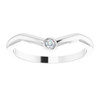 Platinum .03 Carat  Diamond Stackable Ring