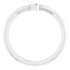 14 Karat White Gold .03 Carat  Diamond Stackable Ring