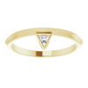 14 Karat Yellow Gold .06 CT Diamond Stackable Ring