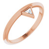 14 Karat Rose Gold .06 CT Diamond Stackable Ring