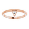 14 Karat Rose Gold .06 CT Diamond Stackable Ring