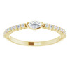 14 Karat Yellow Gold 0.25 CDiamond Stackable Ring | AfricaGems