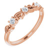14 Karat Rose Gold 0.20 CDiamond Stackable Ring | AfricaGems