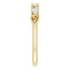 14 Karat Yellow Gold 0.20 Carat Diamond Stackable Ring
