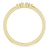 14 Karat Yellow Gold 0.20 Carat Diamond Stacklable Ring