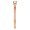 14 Karat Rose Gold 0.20 Carat Diamond Stacklable Ring