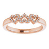 Rose Gold 14 Karat .08 Carat Diamond Heart Ring