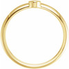 14 Karat Yellow Gold 0.16 Carat Rose Cut Natural Diamond Stackable Ring