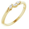 Yellow Gold Ring 14 Karat 1/10 Carat Natural Diamond Ring