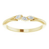 Yellow Gold Ring 14 Karat 1/10 Carat Natural Diamond Ring