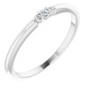 Platinum .04 CDiamond Stackable Ring  | AfricaGems