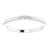 Platinum .04 CDiamond Stackable Ring  | AfricaGems