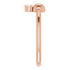 14 Karat Rose Gold .03 Carat Diamond Stackable Bead Ring