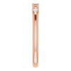 14 Karat Rose Gold 0.10 Carat Diamond Bead Ring