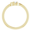 14 Karat Yellow Gold 0.10 Carat Natural Diamond Celestial Ring