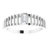 Sterling Silver 0.12 Carat Natural Diamond Solitaire Ring