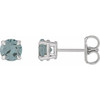 Platinum Gray Spinel Earrings