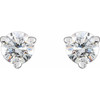 Sterling Silver .06 Carat Natural Diamond Threaded Post Earrings