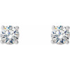 14 Karat White Gold 0.20 Carat Natural Diamond Cocktail Style Threaded Post Earrings