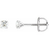 14 Karat White Gold 0.25 Carat Natural Diamond Cocktail Style Threaded Post Earrings