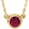 Shop 14 Karat Yellow Gold Ruby 16 inch Necklace