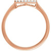 Diamond Ring in 14 Karat Rose Gold 0.17 Carat Diamond Cluster Ring