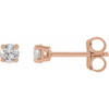 14 Karat Rose Gold 0.20 Carat Lab Grown Diamond Stud Earrings