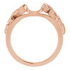 Diamond Ring in 14 Karat Rose Gold 0.12 Carat Diamond Ring Enhancer