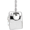 14K White 0.50 Carat Lab Grown Diamond Solitaire 16 inch Necklace