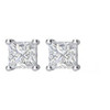 14 Karat White Gold 0.10 Carat Natural Diamond Earrings