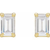 14 Karat Yellow Gold 0.75 Carat Lab Grown Diamond Earrings