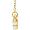 Sapphire Necklace in 14 Karat Yellow Gold  Sapphire Bezel Set Bar 16 inch Necklace