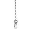 14 Karat White Gold 0.20 Carat Diamond Bar 16 inch Necklace