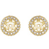 14 Karat Yellow Gold 0.25 Carat Diamond Earring Jackets
