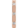 14 Karat Rose Gold 0.10 Carat Natural Diamond Single Cuff Earring