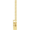 14 Karat Yellow Gold Natural Ruby 16 18 inch Necklace