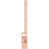 14 Karat Rose Gold Pink Tourmaline 16 inch Necklace