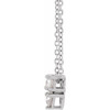 Platinum 0.25 Carat Natural Diamond Tw2 Stone 16 inch Necklace